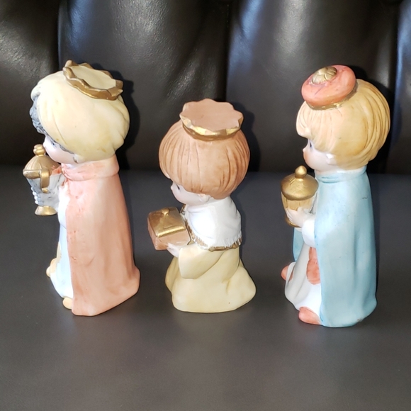 Vintage HOMCO #5609 Three Wise Men Porcelain Set - Picture 5 of 14